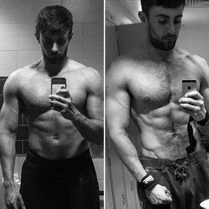 bulking and cutting before and after