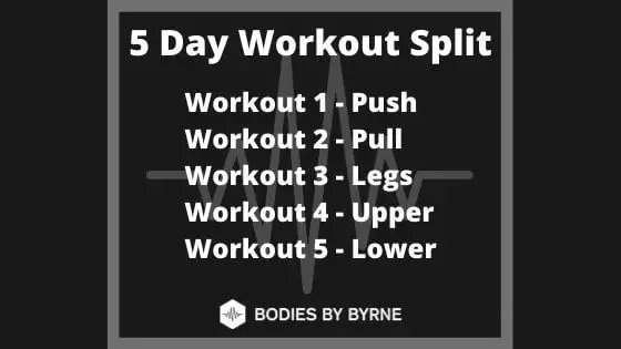 5 day workout routine to build muscle